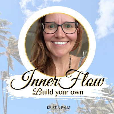 Hier siehst du das Cover vom Podcast, Kristin Palm "Inner Flow- Build yor own" Es dreht sich alles um das Thema Spiritual Life Coaching und Weiblichkeit. Intuitives Spiritual Life Coaching mit ganzheitlichem Bodywork für Beckenboden, Narbenheilung & Embodiment.