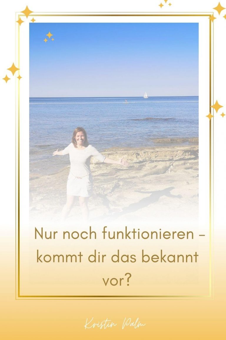 Frau im Funktionsmodus erkennt sich selbst wieder – nur noch funktionieren als