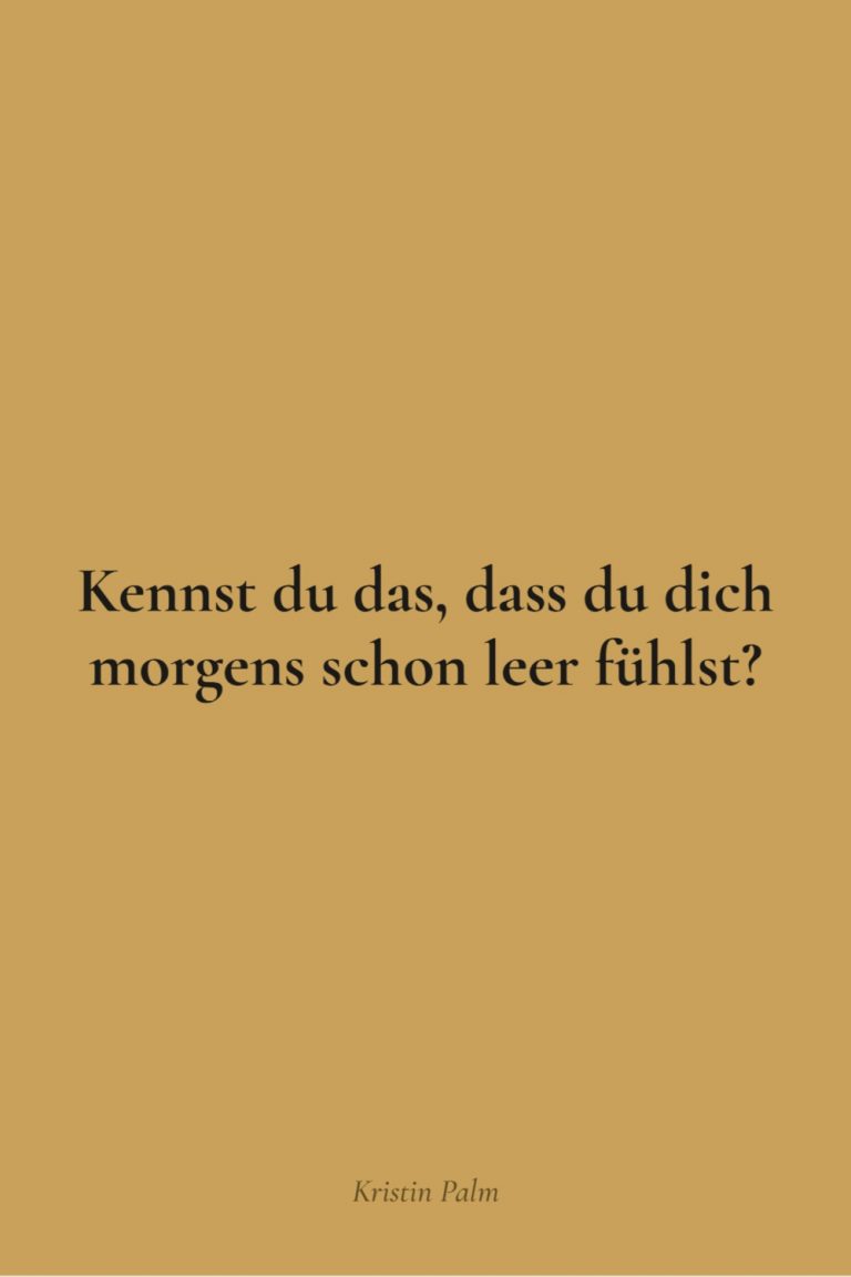Pinterest-Grafik von Inner Flow – Build Your Own mit dem Text „Kennst du das, dass du dich morgens schon leer fühlst?" zur Folge #42 über den Weg raus aus dem Funktionsmodus
